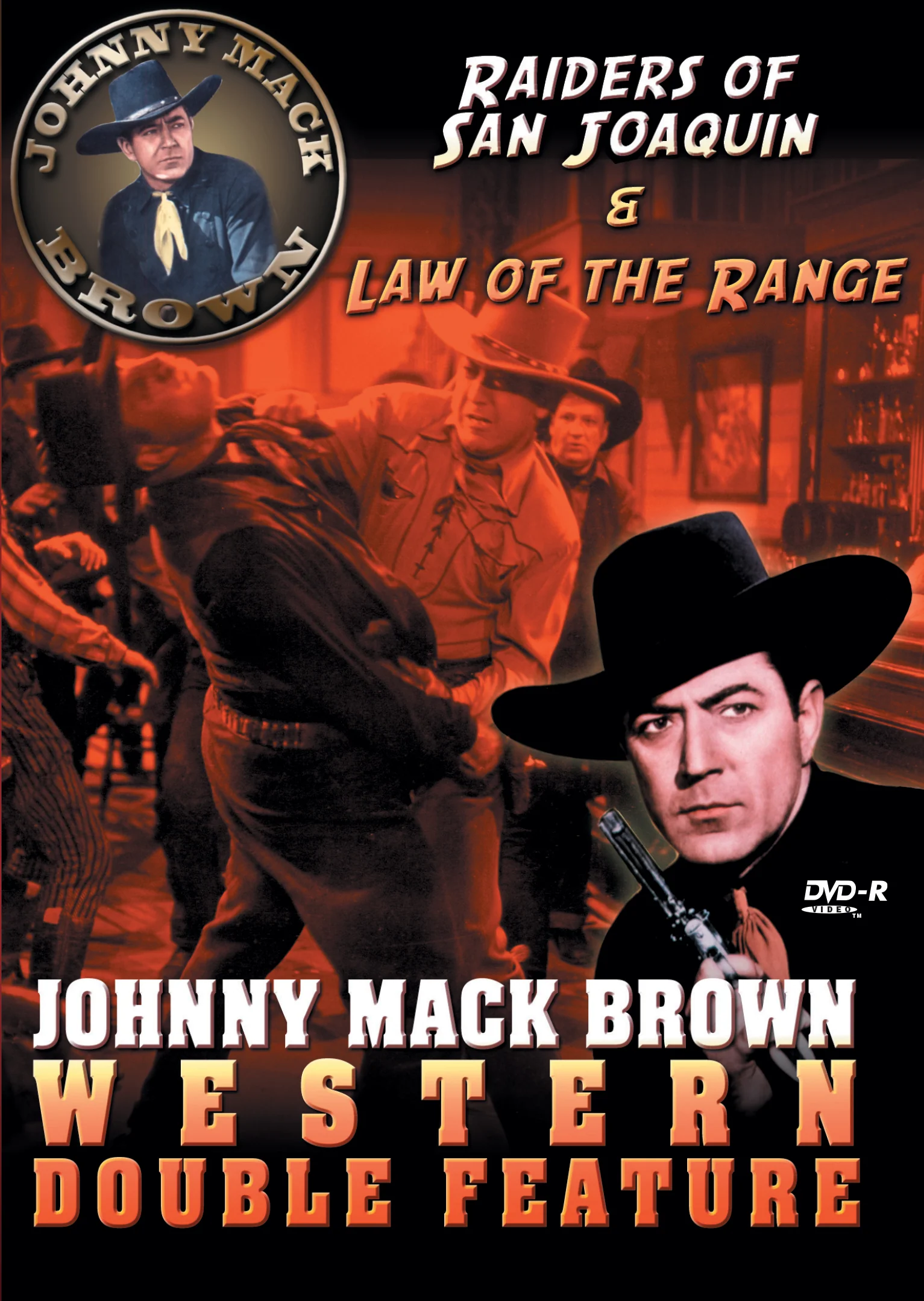 Johnny Mack Brown Western Double Feature: Raiders of San Joaquin & Law of the Range (DVD)