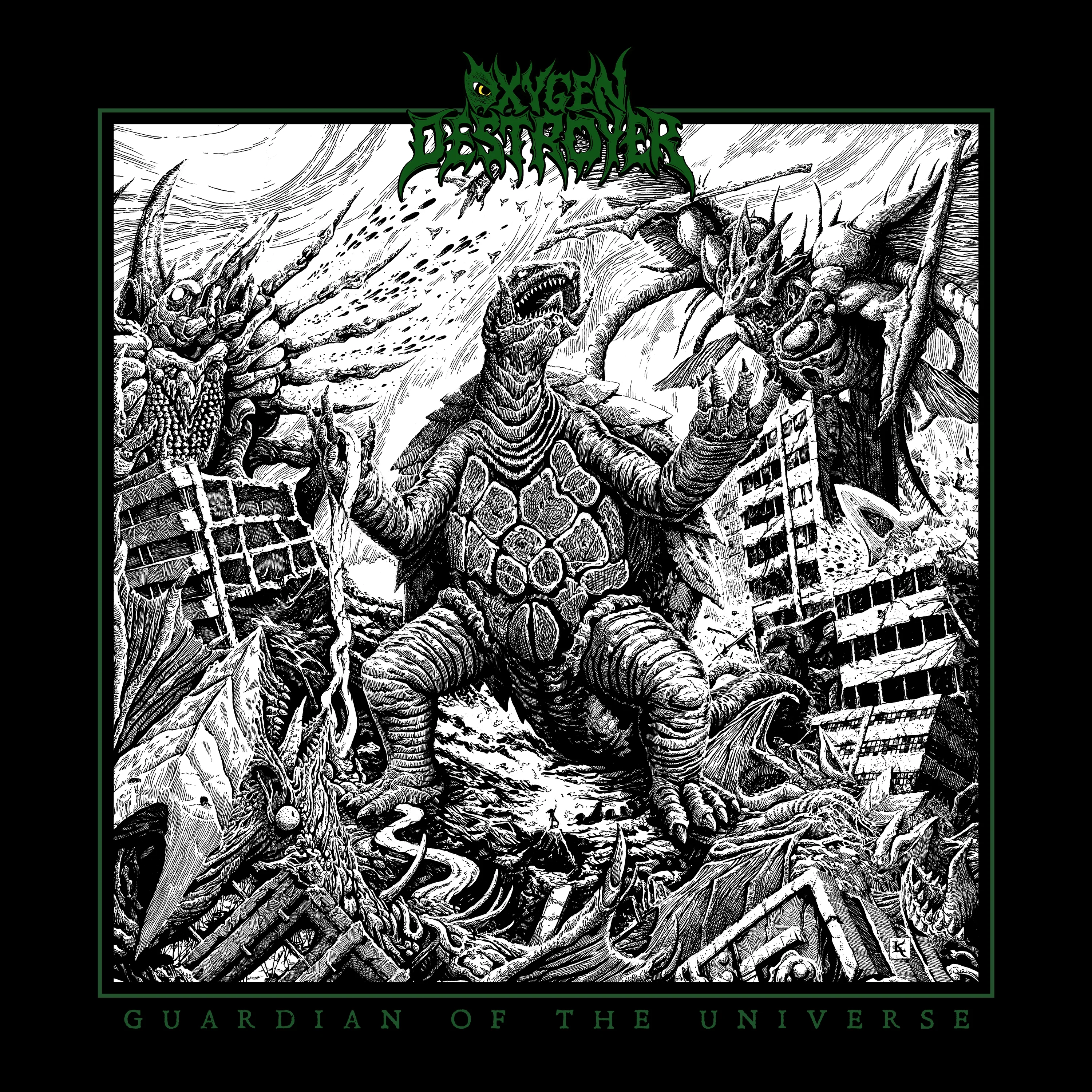 Oxygen Destroyer - Guardian Of The Universe (Marble Green Vinyl) (LP)