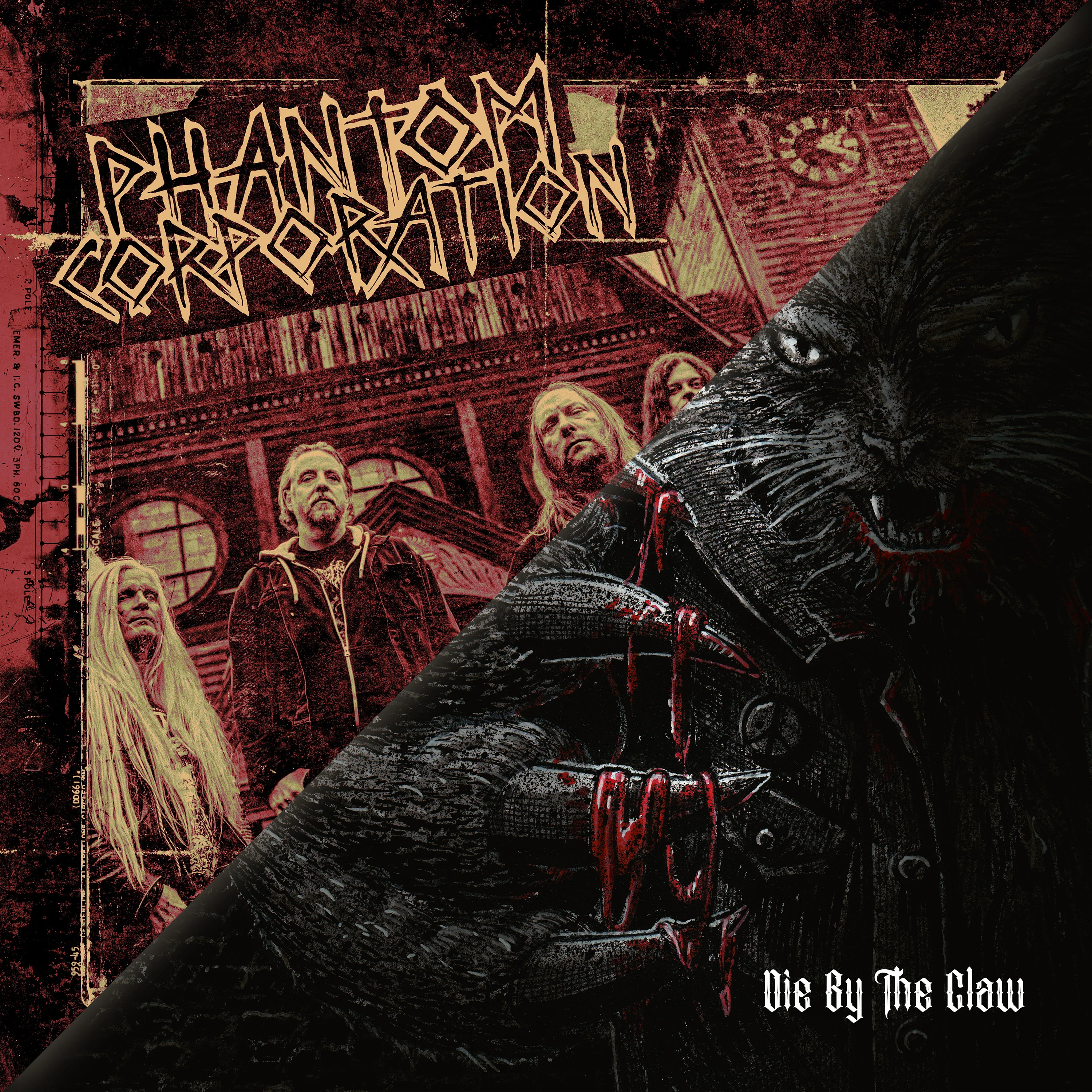 Phantom Corporation / Catbreath - Commando / Die by the Claw (LP) PREORDER