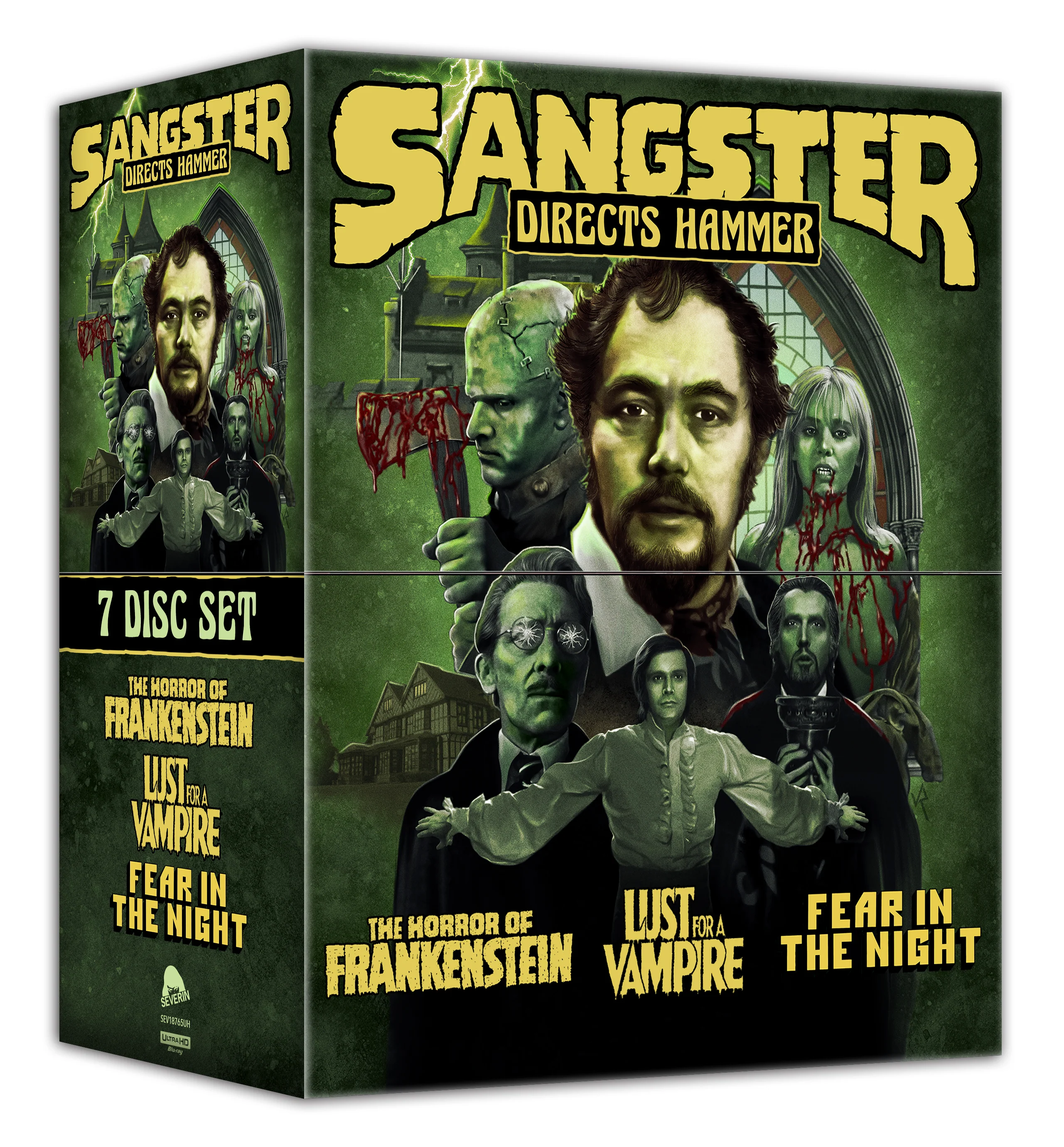 Sangster Directs Hammer (The Horror of Frankenstein / Lust for a Vampire / Fear in the Night) (4K Ultra HD + Book) - Image 2