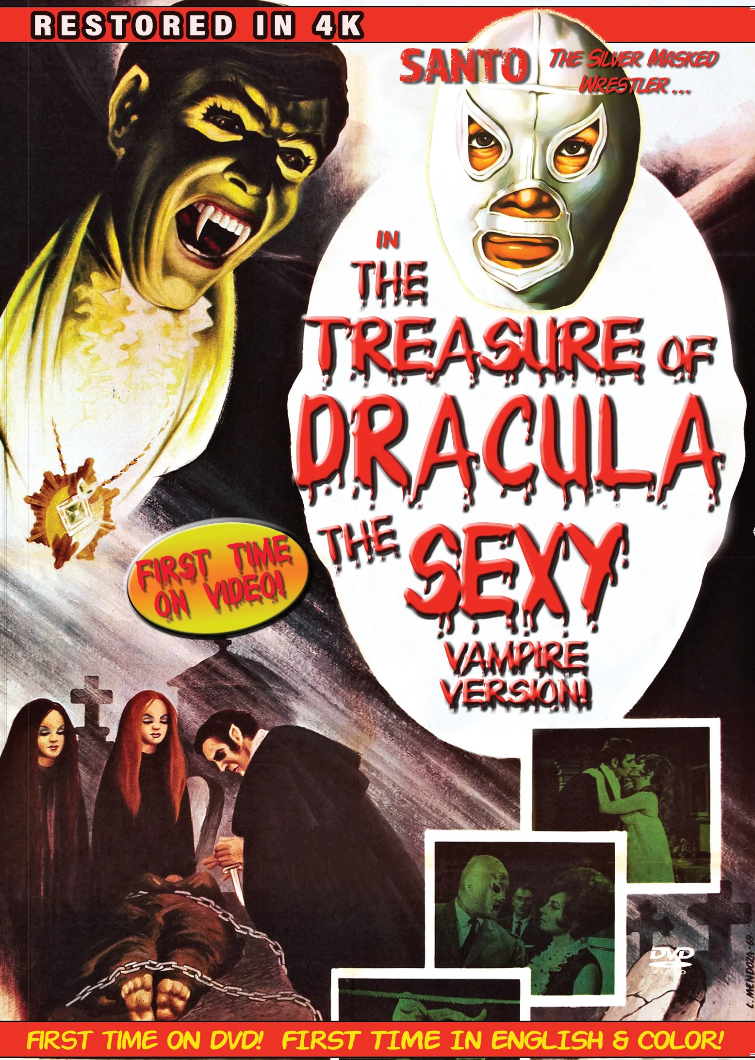 Santo in the Treasure of Dracula: The Sexy Vampire Version (4k Restoration) (In Color) (DVD)