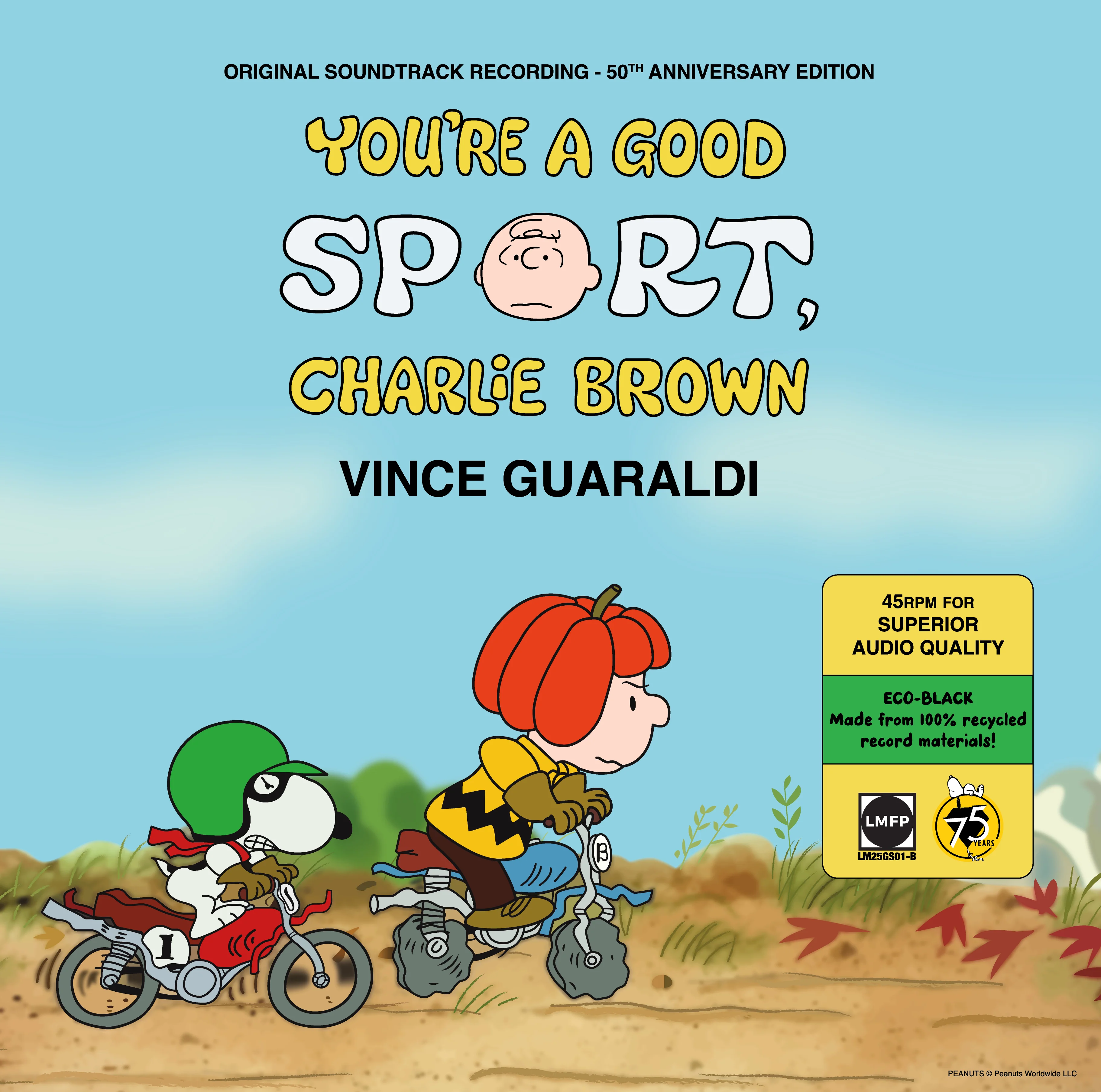 Vince Guaraldi - You're A Good Sport, Charlie Brown (45 RPM Eco-Black Vinyl) [OST 50th Anniversary Edition] (LP)